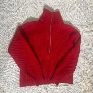 Everlane Red Women's Turtleneck Sweater
